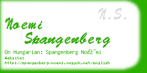 noemi spangenberg business card